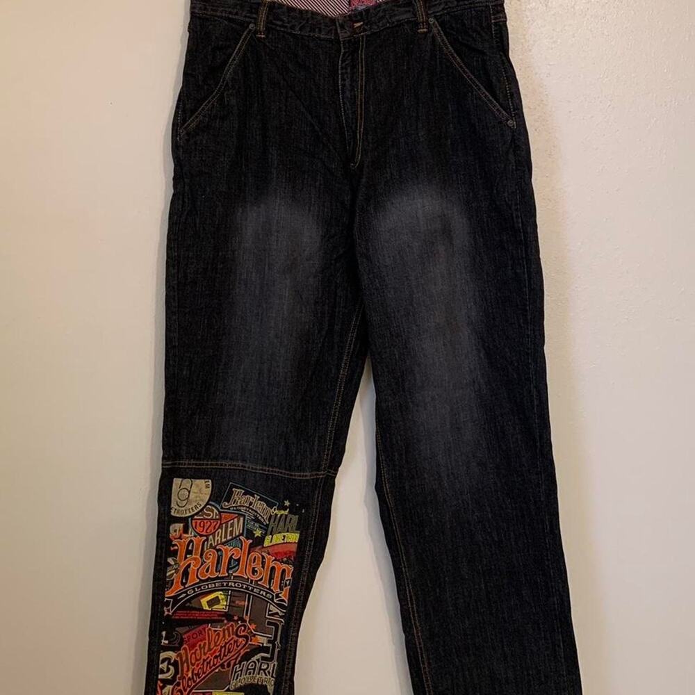 Y2K Fubu Embroidered Denim Jeans - Picture 2 of 7